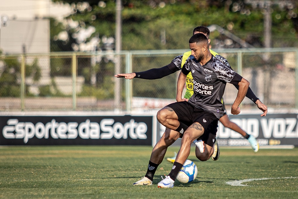 Elenco do Vozão faz treino tático para enfrentar o Brusque/SC