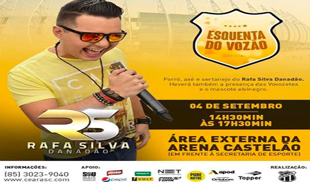 Vai ter Esquenta do Vozão no domingo (04/09)