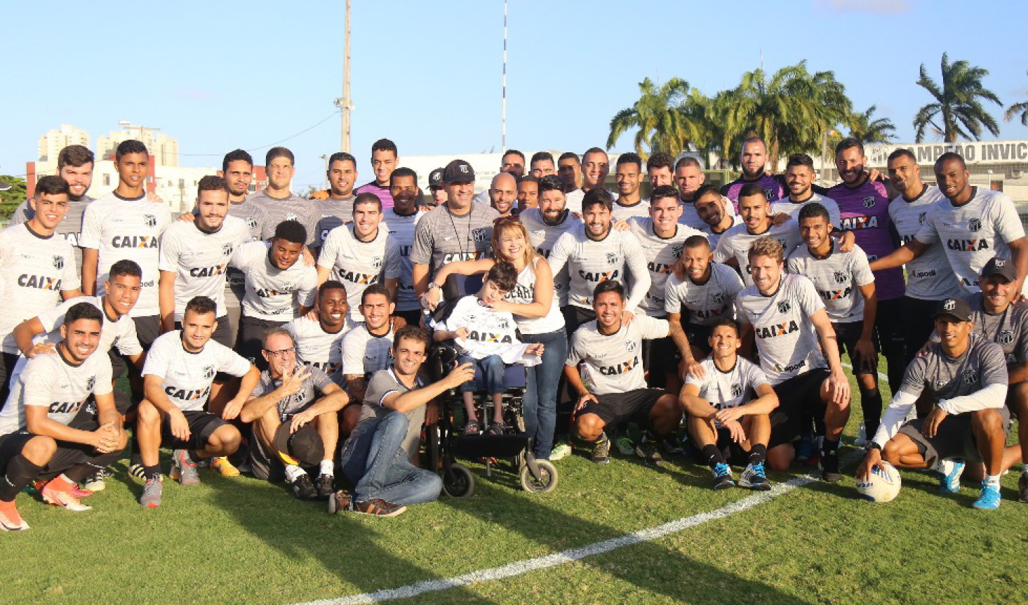 Solidariedade: Elenco do Ceará reforça a campanha “Sou amigo do Gabriel”