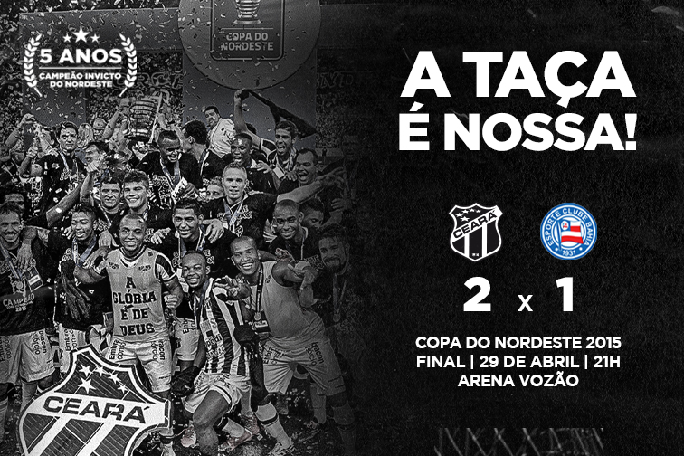Vozão TV transmite a grande final da Copa do Nordeste 2015