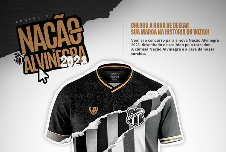 Ceará lança concurso para escolha da camisa Nação Alvinegra 2023