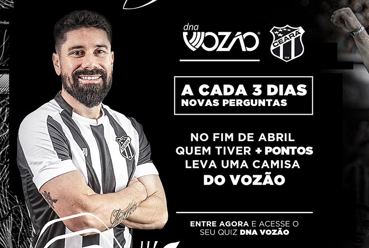 Ceará lança o Quiz do Vozão e irá presentear um torcedor com uma camisa oficial