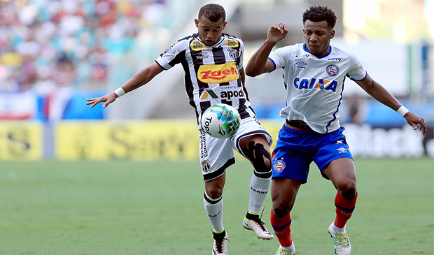 Ceará sai na frente no placar, mas permite virada do Bahia, em Salvador 