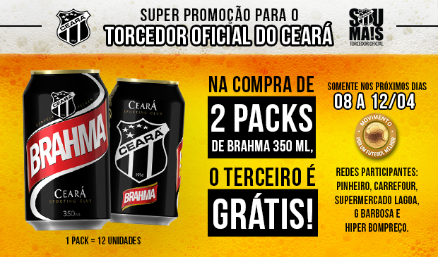 Super promoção para Torcedor Oficial do Vozão