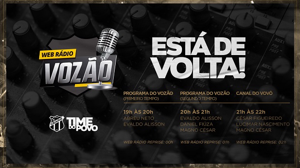 Webrádio Vozão volta a programação aproximando-se do torcedor