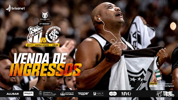 Confira as informações sobre ingressos para Ceará x Internacional 