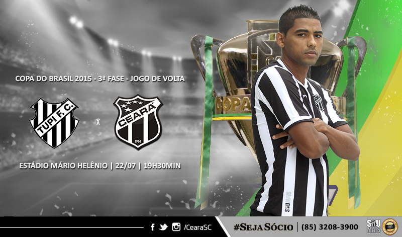 Em busca da classificação na Copa do BR, Ceará encara o Tupi