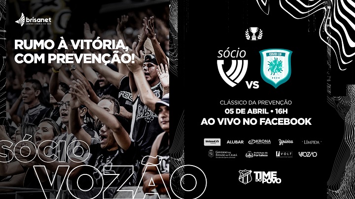 Clássico da Prevenção: Ceará x Covid-19 se enfrentam neste domingo