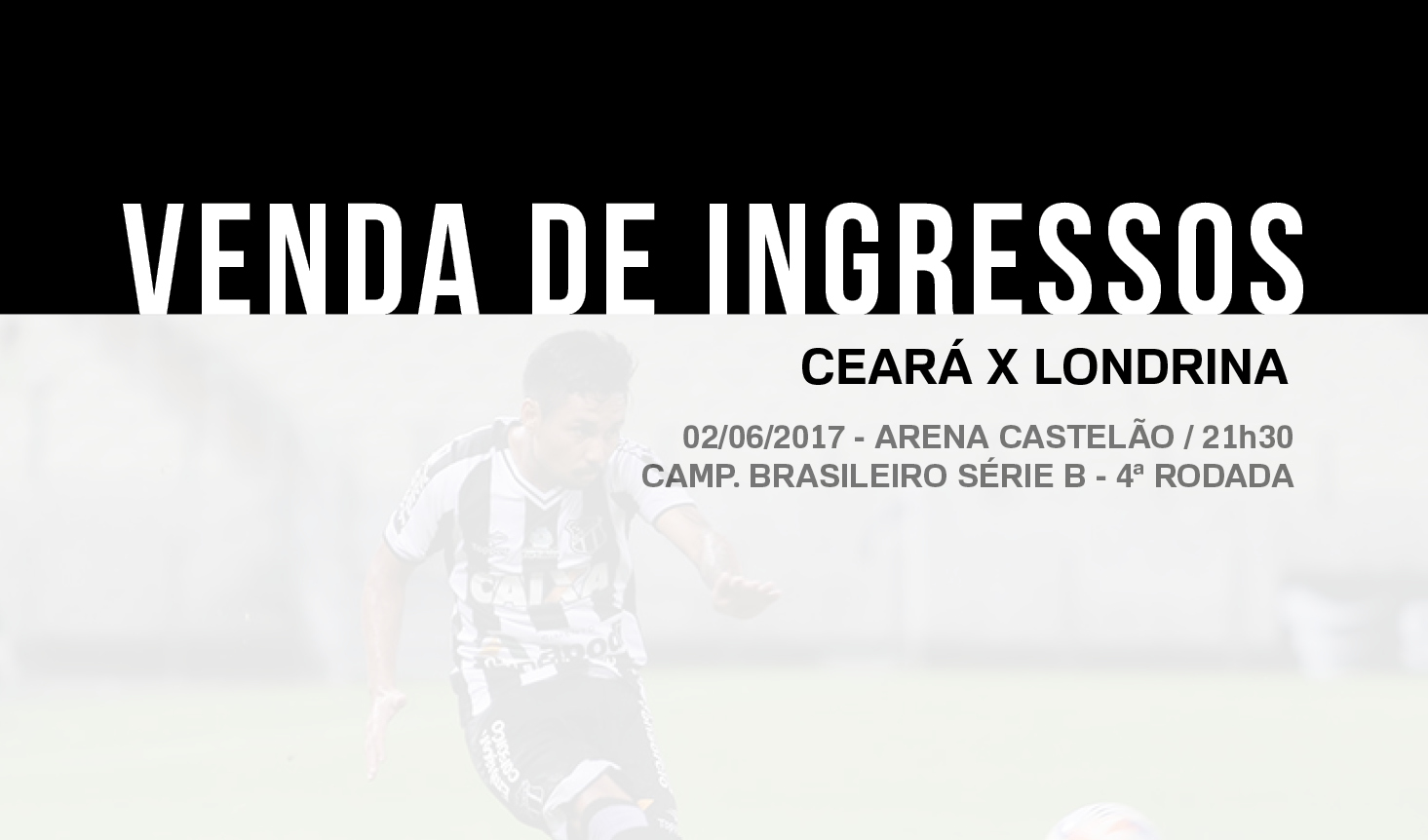 Venda de ingressos para Ceará e Londrina continua em todas as lojas oficiais do Clube